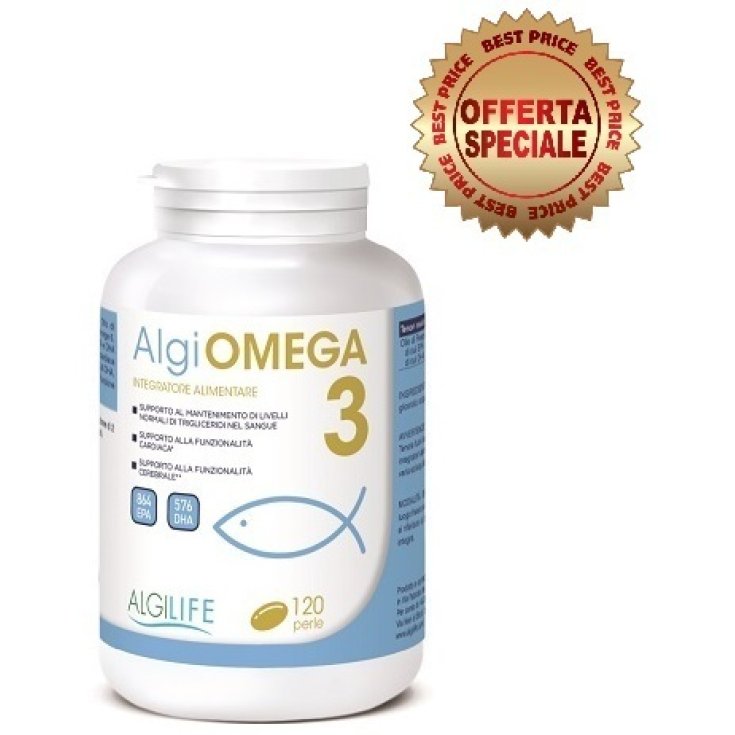 Algilife Algiomega 3 Nahrungsergänzungsmittel 120 Perlen