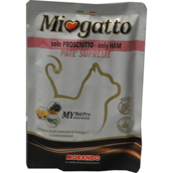 Morando Miogatto Patè Supreme Nur Schinken Einzelportion 85g