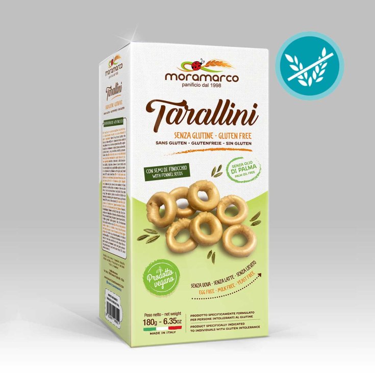 Moramarco Tarallini mit Fenchel glutenfrei 6x30g