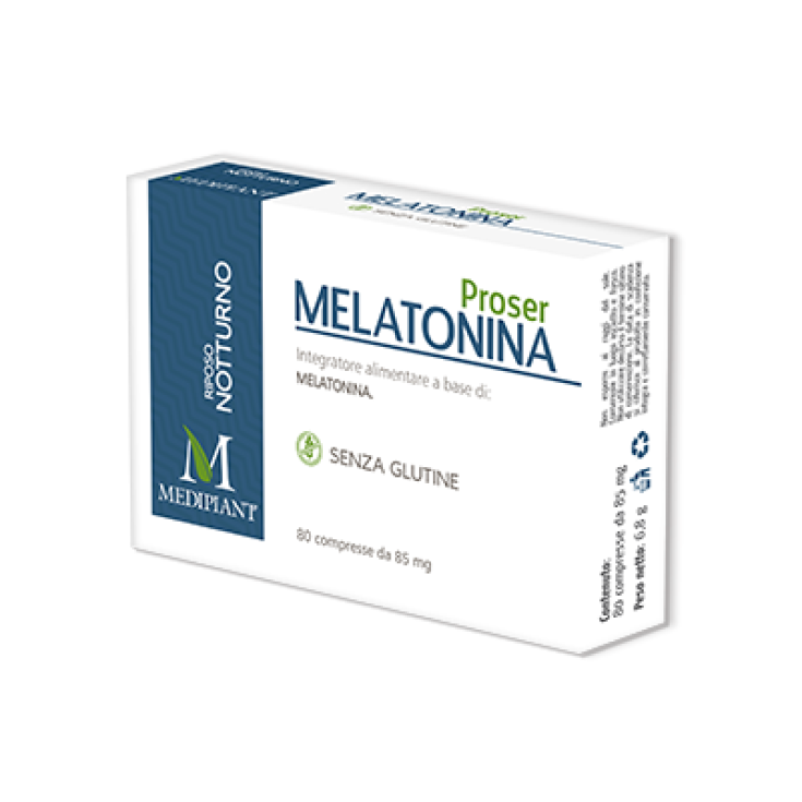 Mediplant Proser Melatonin Nahrungsergänzungsmittel Glutenfrei 80 Tabletten
