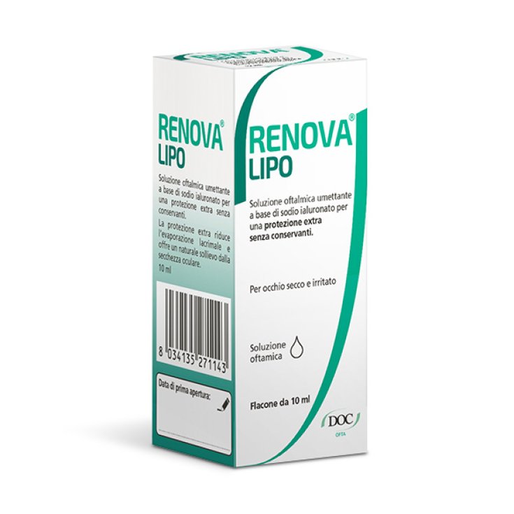 Renova Lipo Augenfeuchtigkeitslösung Hyaluronsäure 0,4 % 10 ml
