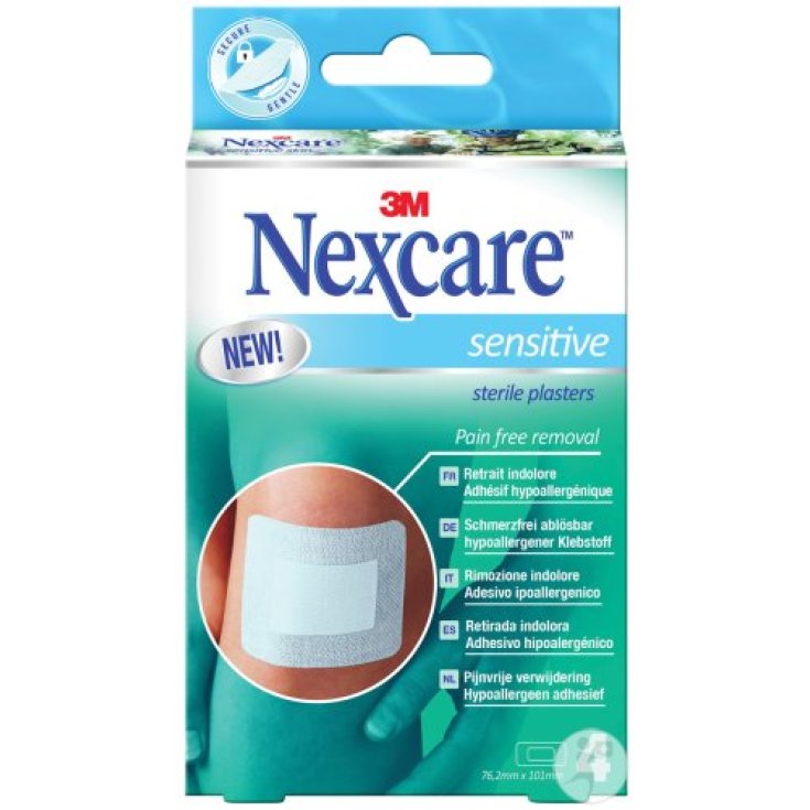 3m Nexcare Sensitiveposites Sterilisiert 4uds 7,6 X 10,1cm 7,6 X 10,1cm