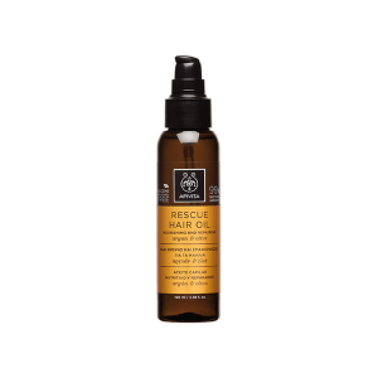 Apivita Rescue Hair Oil Treatment für trockenes / geschädigtes Haar mit Argan- und Olivenöl 100ml