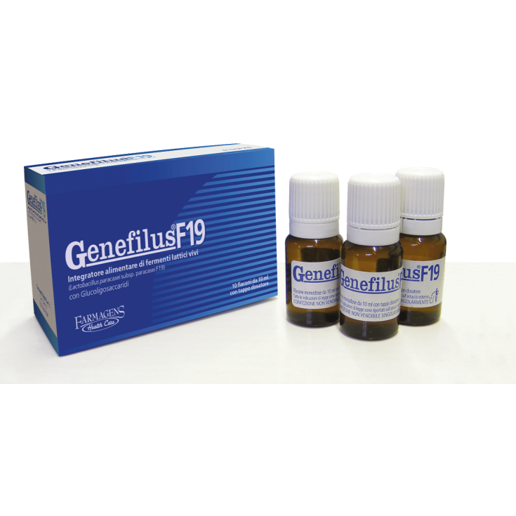 Farmagens Health Care Genefilus F19 Nahrungsergänzungsmittel 10 Fläschchen x 10 ml