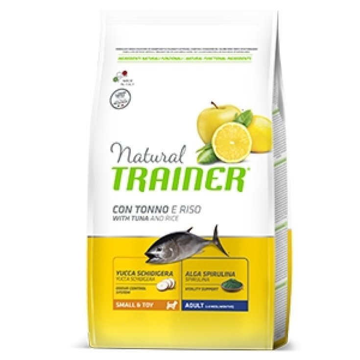 Natural Trainer Small & Toy Adult Futter für ausgewachsene Hunde mit Thunfisch und Reis 2kg