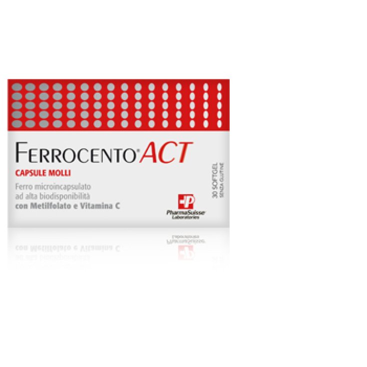 PharmaSuisse Laboratoires Ferrocento Act Nahrungsergänzungsmittel 30 Weichkapseln