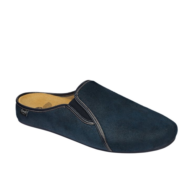 Scholl Felce Herrenhausschuh Bioprint Fußbett Farbe Marineblau Größe 42