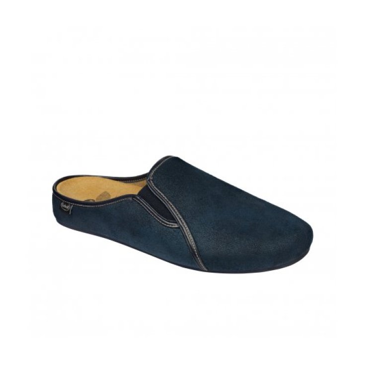 Scholl Felce Herrenhausschuh Bioprint Fußbett Farbe Marineblau Größe 43