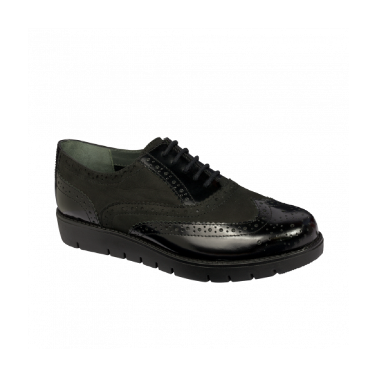 Scholl Virginia Nubuck Glossy Leather Damen Schwarz 36