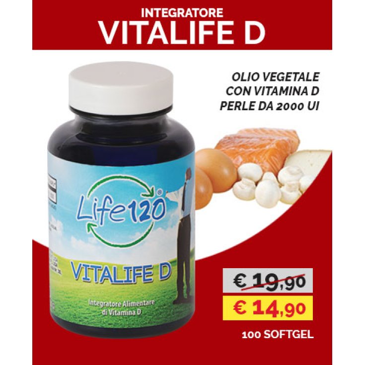Life 120 Vitalife D Nahrungsergänzungsmittel 100 Softgel-Kapseln