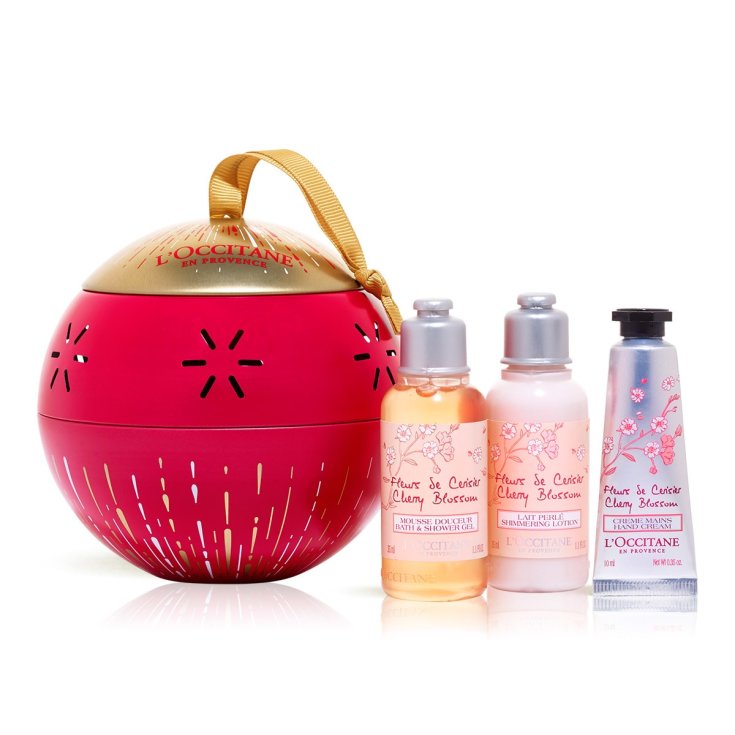 L'Occitane Weihnachtslaterne Kirschblüten Set 3 Teile 2018