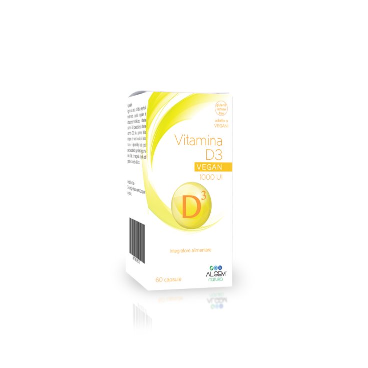 Algem Natura Vitamin D3 1000 Ui Nahrungsergänzungsmittel 60 Tabletten