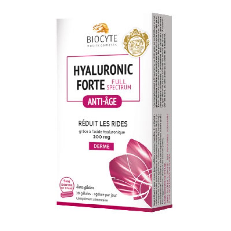 Biocyte Hyaluron Forte Vollspektrum-Nahrungsergänzungsmittel 30 Kapseln