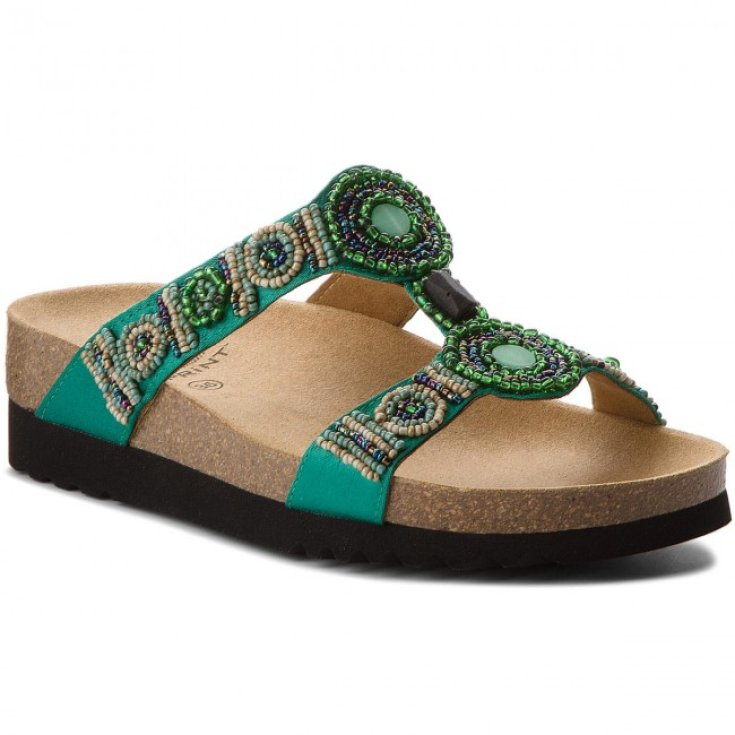 Dr.Sholl's New Bogotà Wedge Woman Sandal Color Smaragd 42