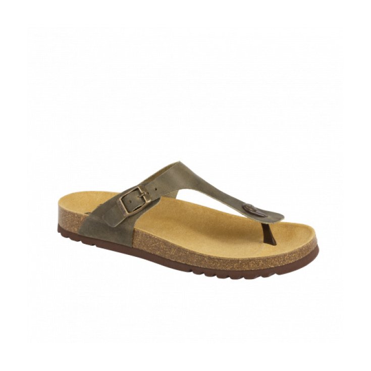 Dr Scholl Evis Leat MensThongs Grüne Farbe Größe 39