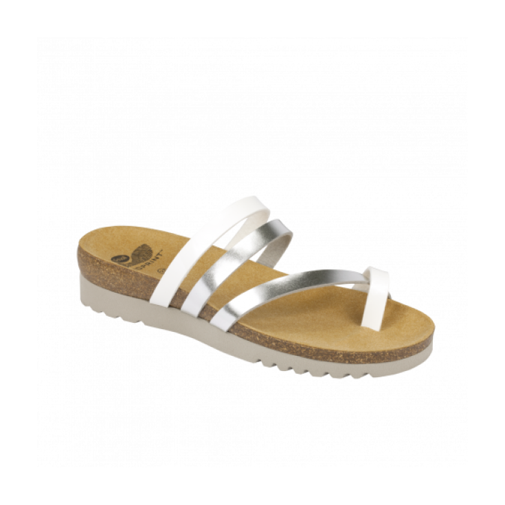 Scholl Alma Schuh aus Kunstleder Farbe Weiß / Silber Nummer 40