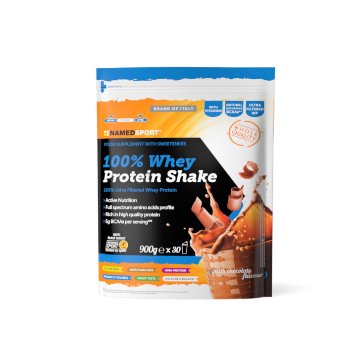 Named Sport 100% Whey Protein Shake Proteinergänzung Milchschokolade 900g
