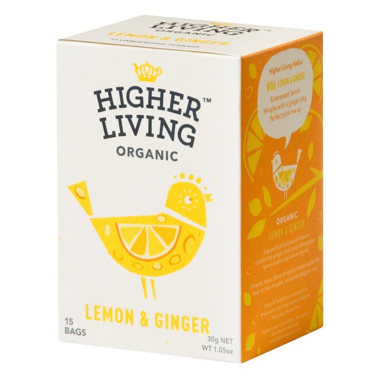 Higher Living Organic Lemon / Ginger Infusion 15 Filter