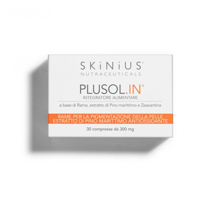 Skinius Plusol In Nahrungsergänzungsmittel für Hautpigmentierung 30 Tabletten 300mg