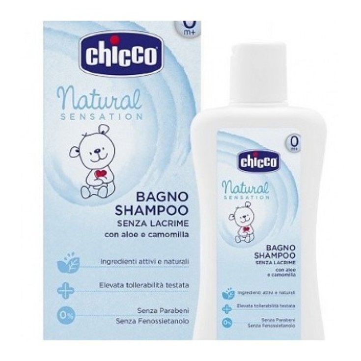 Chicco Natural Sensation Badeshampoo ohne Tränen 0M + 200ml + 200ml