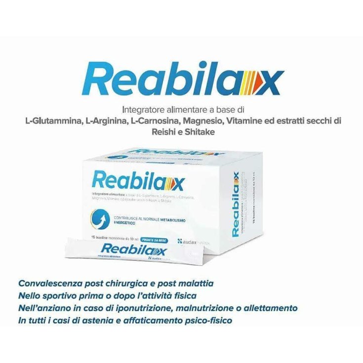 Audax Pharma Reabilax Nahrungsergänzungsmittel 15 Sachets 10ml