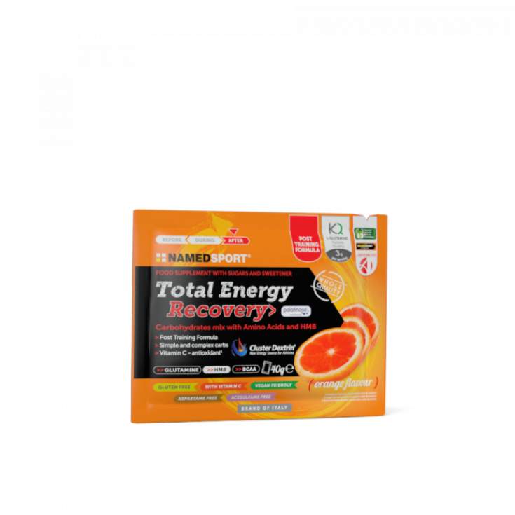 Named Sport Total Energy Recovery Orange Flavor Energy Nahrungsergänzungsmittel mit Orangengeschmack 40g