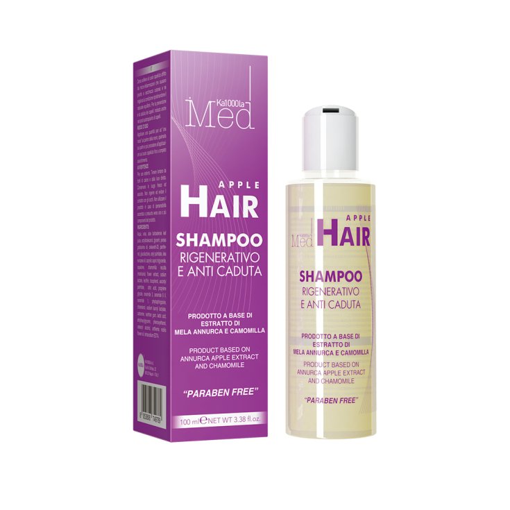 Ka1000La Med AppleHair Regenerierendes und Anti-Haarausfall-Shampoo auf Basis von Annurca-Apfel - Perfect Hair 100ml