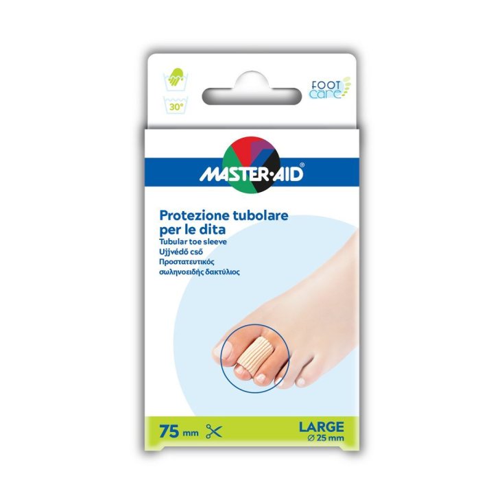 Master-Aid® Foot Care Schlauchförmiger Fingerschutz Große Größe 2 Stück