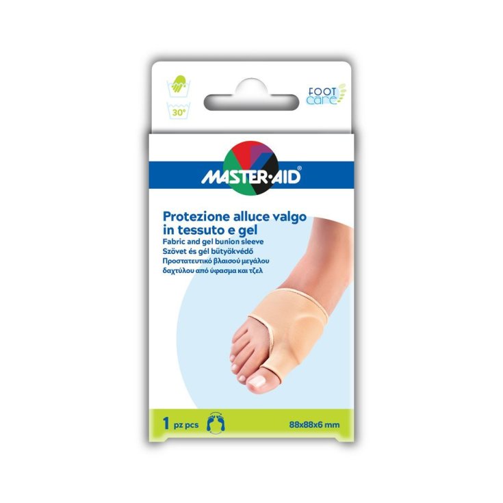 Master-Aid® Fußpflegeschutz Hallux Valgus aus Stoff und Gel 1 Stück 88x88x6mm