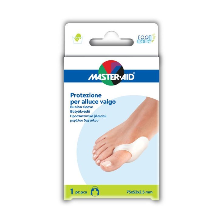 Master-Aid® Fußpflegeschutz für Hallux Valgus Made In 1 Stück Gel 75x53x2,5mm