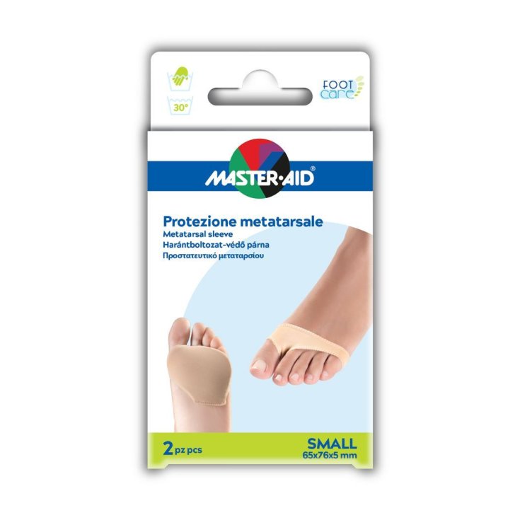 Master-Aid® Foot Care Mittelfußschutz in Gel und Stoff Größe Small 2 Stück