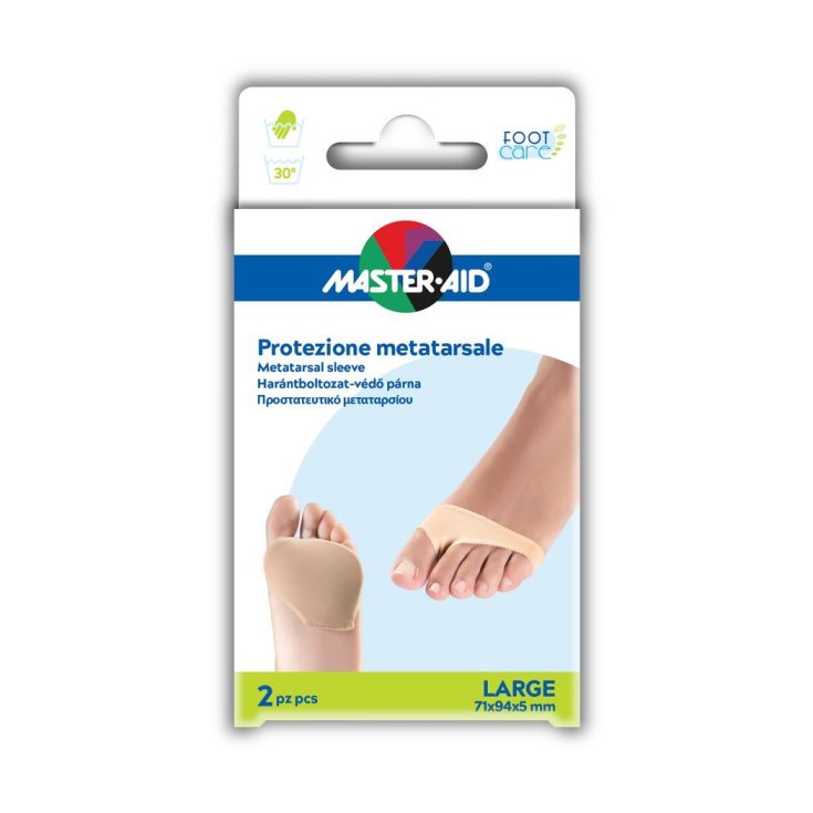 Master-Aid® Foot Care Mittelfußschutz in Gel und Stoff, Größe L, 2 Stück