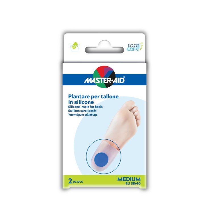 Master-Aid® Foot Care Einlegesohle für Silikonabsatz Größe Medium 2 Stück