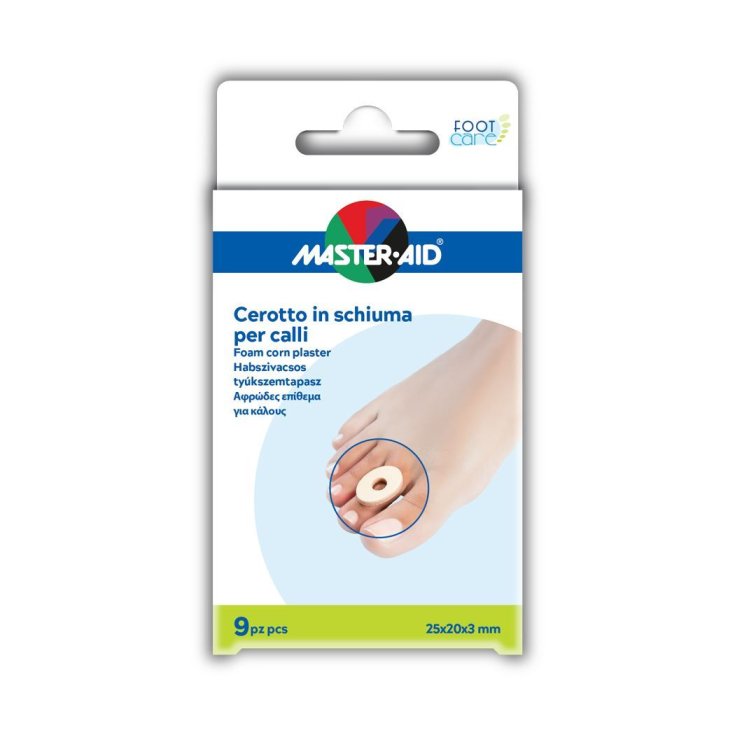 Master-Aid® Fußpflege-Schaumpflaster für Hornhaut misst 25 x 20 x 3 mm, 9 Stück