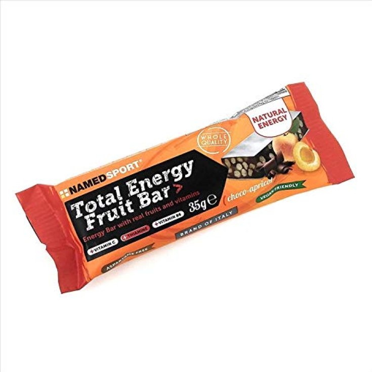 Named Sport Total Energy Fruchtriegel Schoko-Aprikose Energieriegel mit echten Früchten und Vitaminen 35g