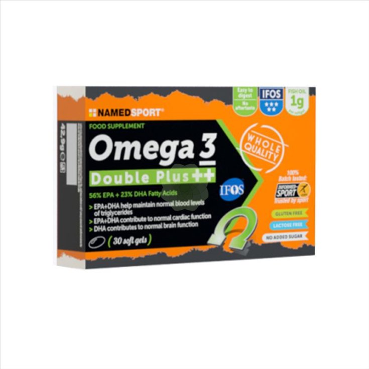 Omega 3 Double Plus ++ Nahrungsergänzungsmittel 30 Soft Gel