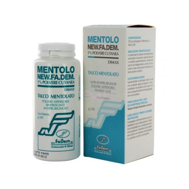 Menthol NEW.FA.DEM Hautpuder 1% 100g