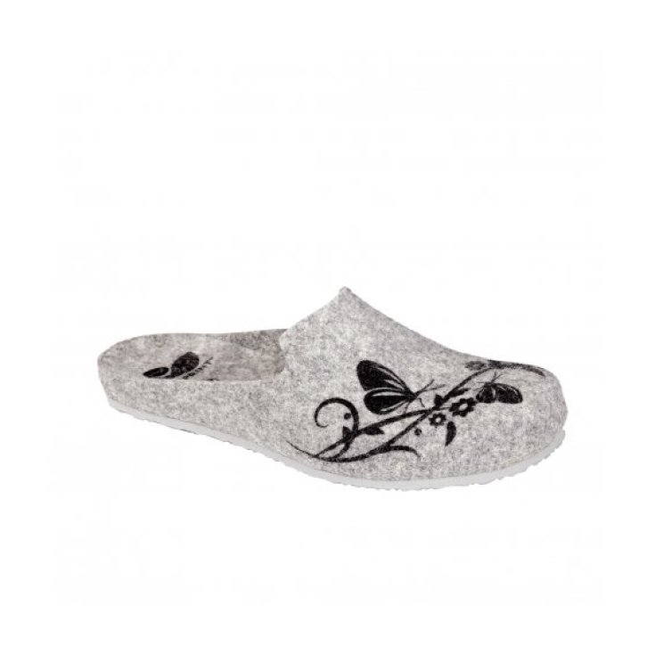 Dr. Scholl's Laye Nature Print Felt Damen grau Größe 40 1 Paar