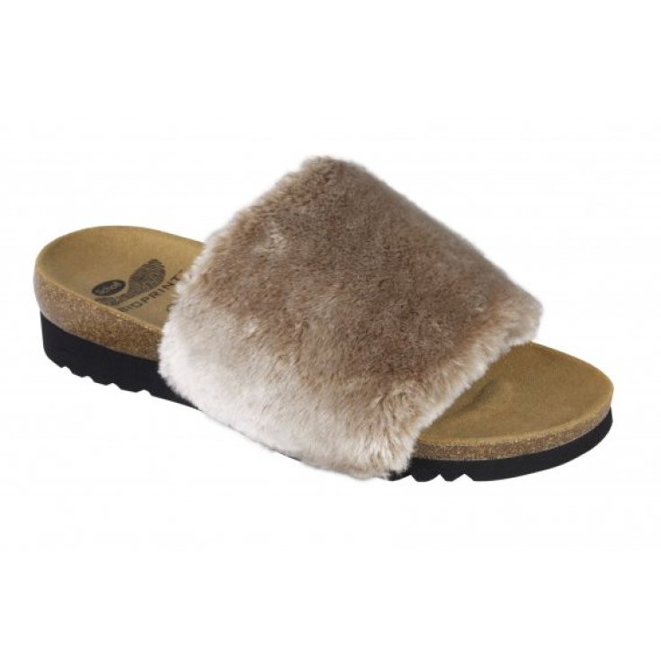 Scholl Willow Damenhausschuh Bioprint Fußbett Beige Farbe Größe 40