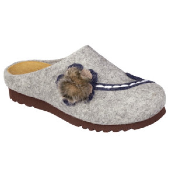 Dr. Scholl® Hermeline Damenschuhfilz mit Blume Farbe grau Größe 39