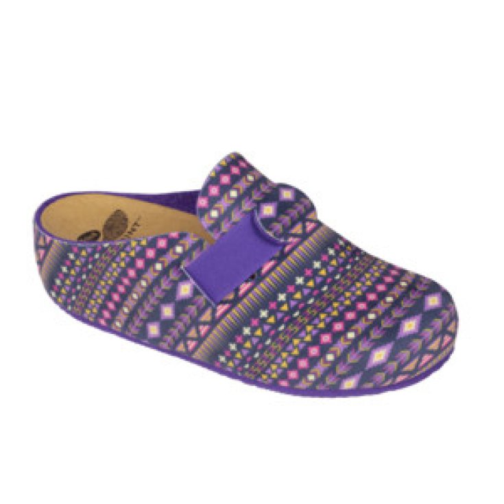 Dr. Scholl® Lareth Microfiber Damenschuhe Bedruckt Ethno Lila / Mehrfarbig Größe 40
