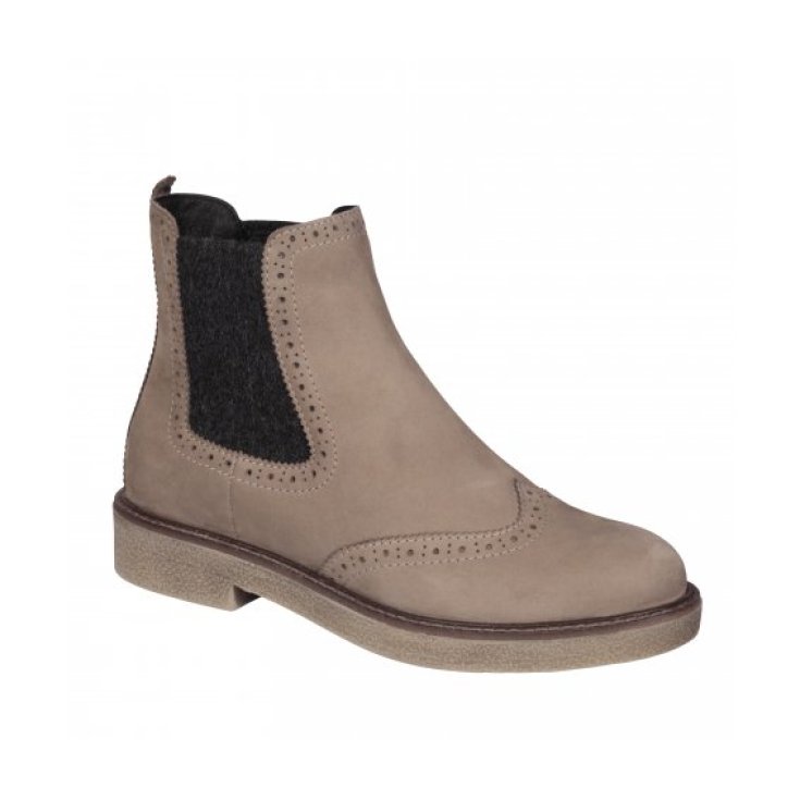 Scholl Rudy Damen Stiefelette Nabuck Memory Cushion Technology Taupe Farbe Größe 41