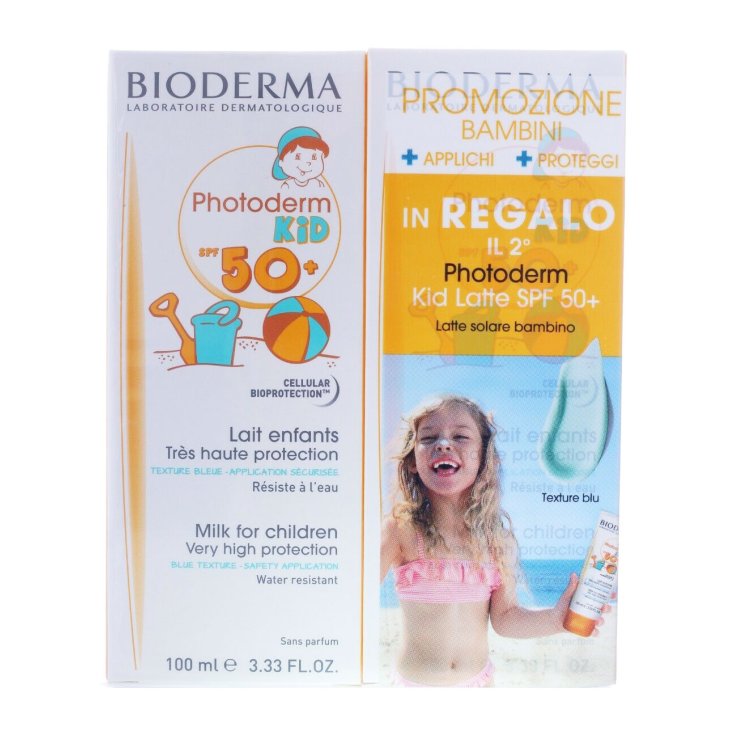 Bioderma Photoderm Kid Latte Spf50 + Doppelpack 2x100ml