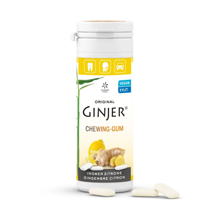 Lemon Pharma Original Ginjer® Kaugummi Ingwer & Zitrone Kaugummi 30g