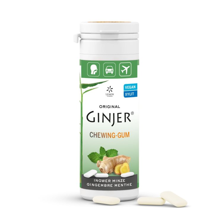 Lemon Pharma Original Ginjer® Kaugummi Ingwer & Minze Kaugummi 30g