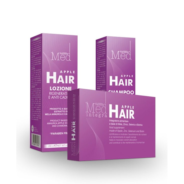 Ka1000La Med AppleHair Kit Integriertes System für die Wiedergeburt Ihres Haares auf Basis von Annurca Apple - Perfect Hair