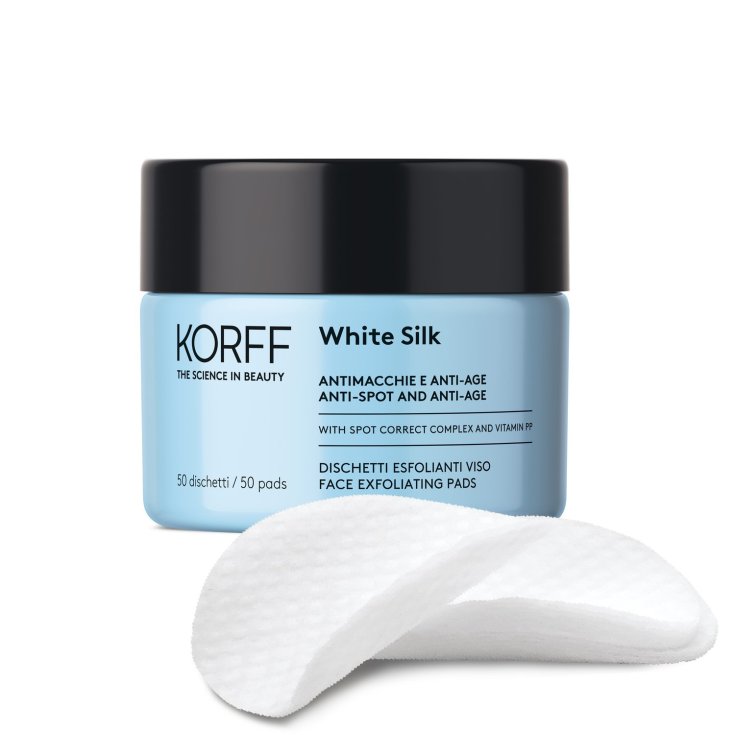 Korff White Silk Face Peeling Pads 50 Stück