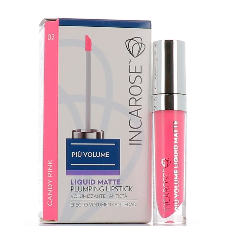 IncaRose Piu' Volume Liquid Matte Plumping Anti-Aging Volumizing Lipstick Farbe 02 Candy Pink