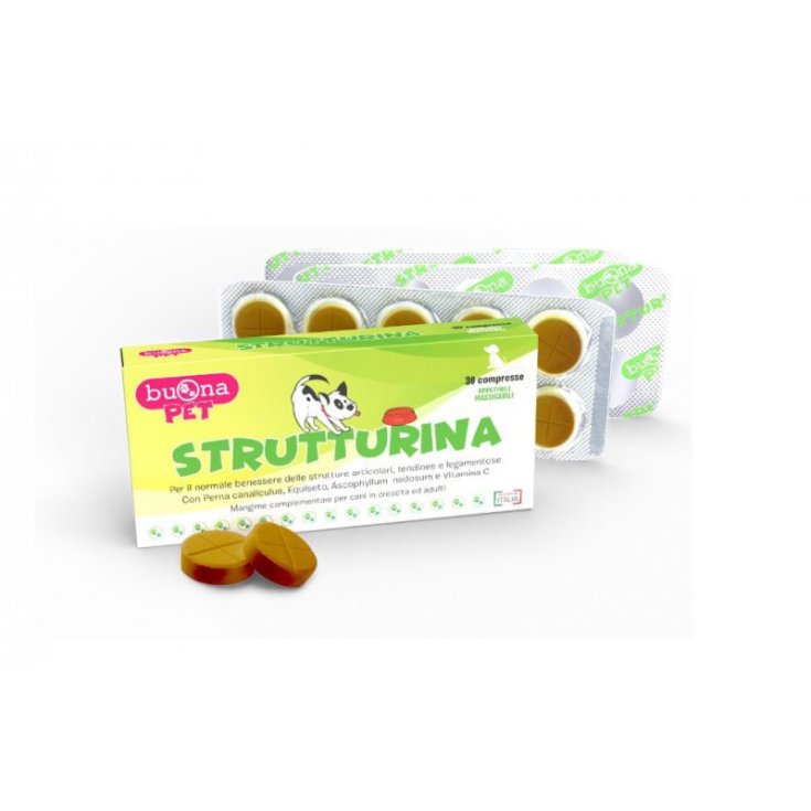 Buona Pet Strutturina Ergänzungsfuttermittel für Hunde 30 Tabletten 37,5 g