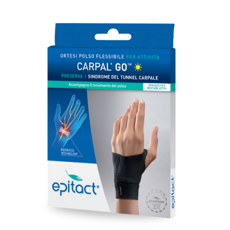 Epitact® Carpal'Go™ Flexible Handgelenkorthese bei Karpaltunnelsyndrom rechts Größe S 1 Stück